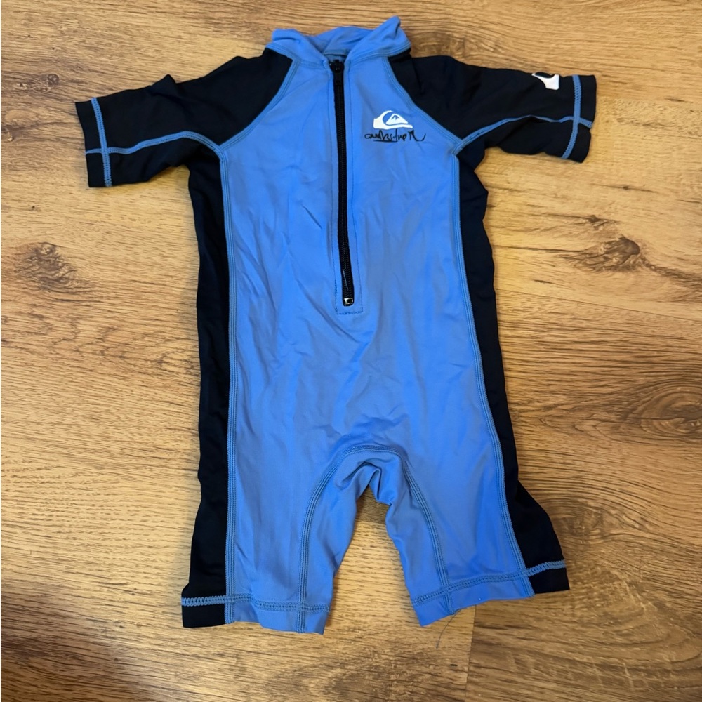 Quiksilver Kids' Blue and Black Surf Suit